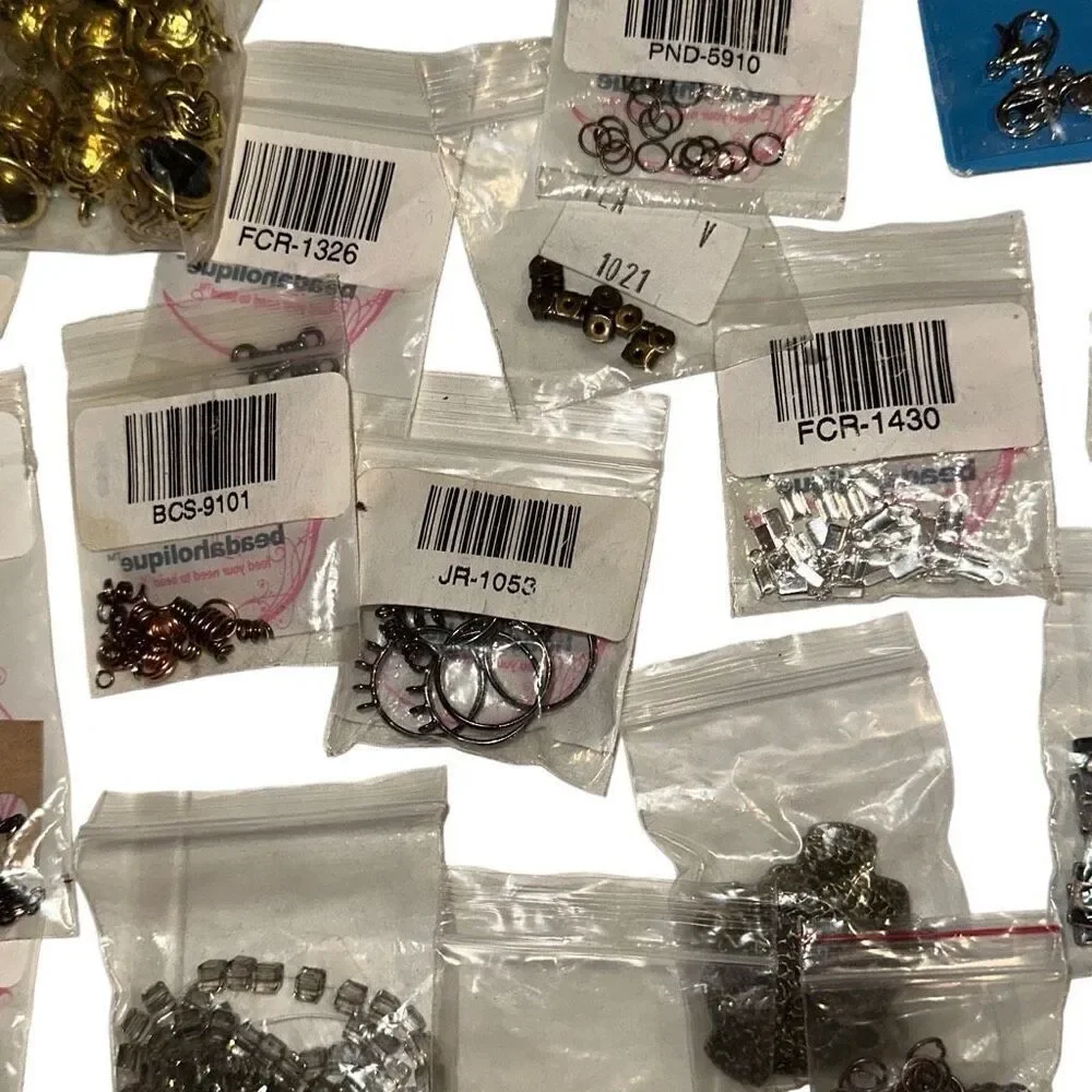 NEW Mixed Beads Clasps Necklaces & Stones earrings rings DIY Jewelry Set 70+ Pac